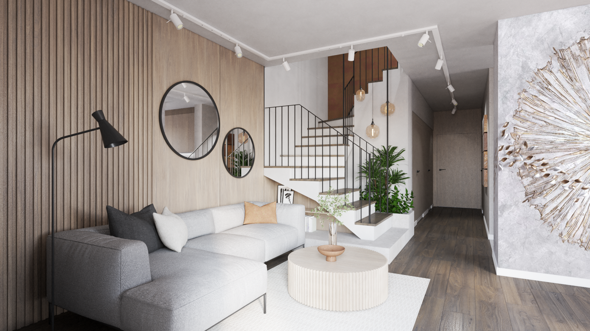 Domy Moderno - wizualizacja wnętrz - Chrzanowscy Development